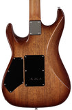 Suhr Select Standard Mahogany Guitar, Burl Fireburst - Humbucker Music