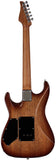 Suhr Select Standard Mahogany Guitar, Burl Fireburst - Humbucker Music