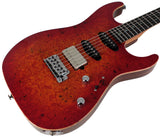 Suhr Select Standard Mahogany Guitar, Burl Fireburst - Humbucker Music