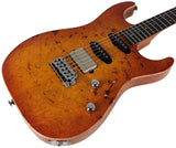 Suhr Select Standard Mahogany Guitar, Burl Suhr Burst