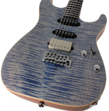 Suhr Select Standard Mahogany Guitar, Trans Blue Denim Slate - Humbucker Music