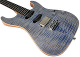 Suhr Select Standard Mahogany Guitar, Trans Blue Denim Slate - Humbucker Music