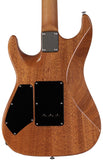Suhr Select Standard Mahogany Guitar, Burl Faded Trans Green Burst - Humbucker Music