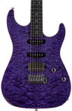 Suhr Select Standard Mahogany Guitar, Quilted Trans Purple - Humbucker Music