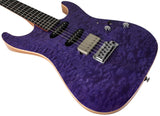 Suhr Select Standard Mahogany Guitar, Quilted Trans Purple - Humbucker Music