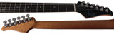 Suhr Select Modern T Mahogany Guitar, Trans Blue Denim Slate Burl - Humbucker Music