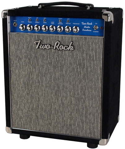 Two-Rock Studio Overdrive 1x12 Combo Amplifier, Black Suede, Blue Face, EC Collins Grille