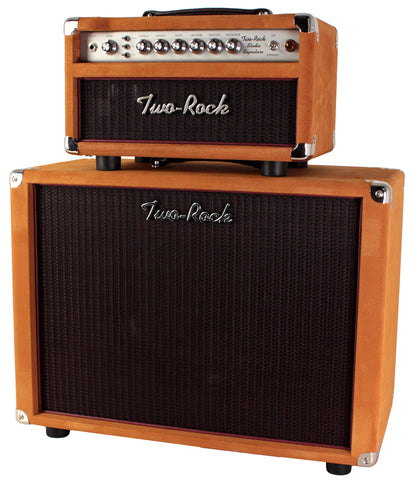 Two-Rock Studio Signature Head, 1x12 Cab, Golden Brown Suede, Oxblood - Humbucker Music