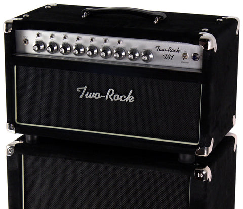Two-Rock TS1 Tone Secret 100/50 Watt Head, 2x12 Cab, Black Suede, Black Grill - Humbucker Music