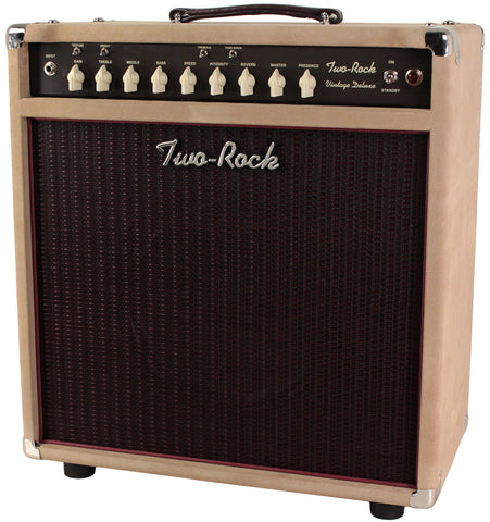 Two-Rock Vintage Deluxe 40/20 1x12 Combo, Dogwood Suede, Oxblood - Humbucker Music