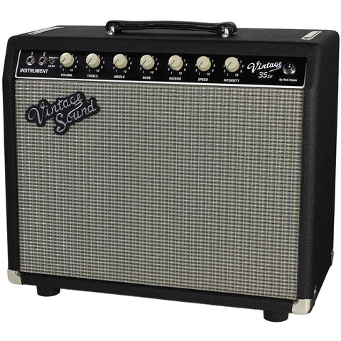 Vintage Sound Vintage 35sc Combo, Black, Aged Silver - Humbucker Music