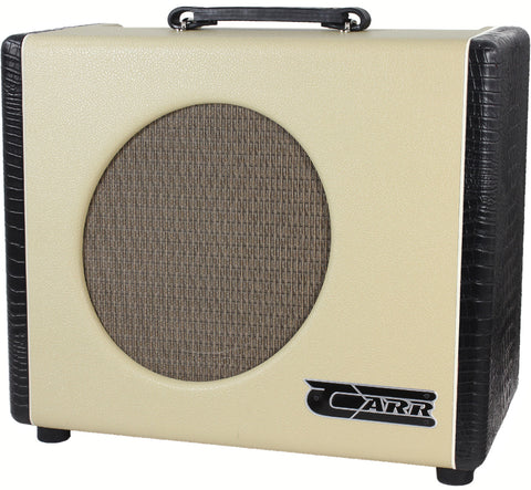 Carr Mercury V 1x12 Combo Amp, Cream, Black Gator - Humbucker Music
