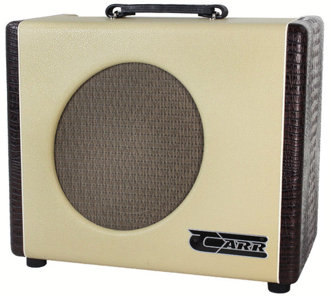 Carr Mercury V 1x12 Combo Amp, Cream, Brown Gator - Humbucker Music