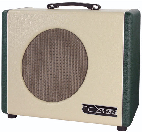 Carr Mercury V 1x12 Combo Amp, Cream, Emerald Green - Humbucker Music