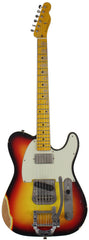 Nash T63DB Guitar, 3 Tone Sunburst, Bigsby, Neck Humbucker
