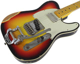 Nash T63DB Guitar, 3 Tone Sunburst, Bigsby, Neck Humbucker - Humbucker Music