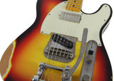 Nash T63DB Guitar, 3 Tone Sunburst, Bigsby, Neck Humbucker - Humbucker Music