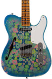 Fender Custom Shop LTD Double Esquire Thinline Custom Relic, Blue Flower