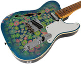 Fender Custom Shop LTD Double Esquire Thinline Custom Relic, Blue Flower