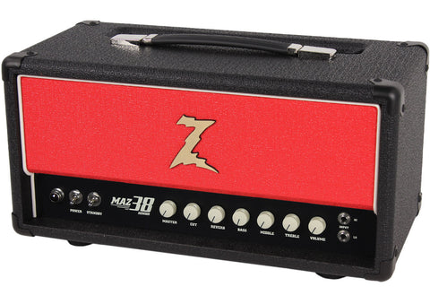 Dr. Z Maz 38 Sr Reverb Head - Black, Red Grille - Humbucker Music
