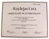 Nash Refinished Gibson Custom Shop Les Paul Custom Guitar, Black Beauty