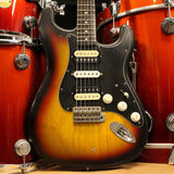 Nash S67 HSH Guitar, 3-Tone Busrt, Light Aging