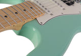 Suhr Classic S Antique Guitar, Surf Green, Maple, HSS - Humbucker Music
