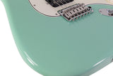 Suhr Classic S Antique Guitar, Surf Green, Maple, HSS - Humbucker Music