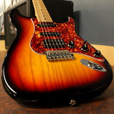 Suhr Limited Classic S Paulownia Guitar, 3-Tone Burst