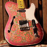 Fender Custom Shop LTD Double Esquire Thinline Custom Relic, Aged Pink Paisley