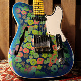Fender Custom Shop LTD Double Esquire Thinline Custom Relic, Blue Flower