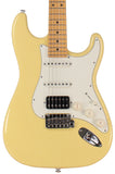 Suhr Classic S HSS Guitar, Vintage Yellow, Maple - Humbucker Music