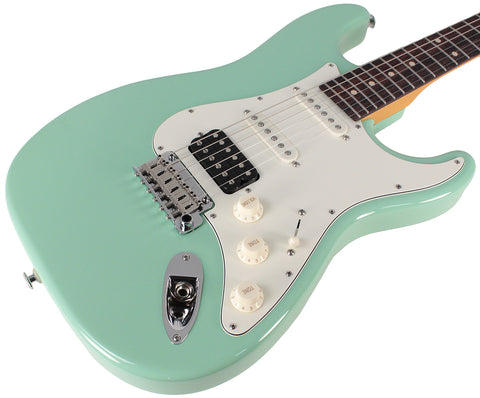 Suhr Classic S HSS Guitar, Surf Green, Rosewood - Humbucker Music