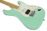 Suhr Classic S HSS Guitar, Surf Green, Maple - Humbucker Music