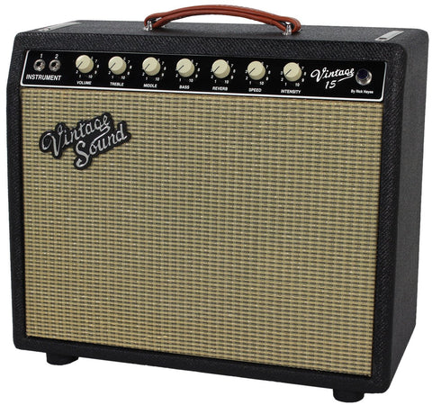 Vintage Sound Vintage 15 Combo, Black Tweed - Humbucker Music
