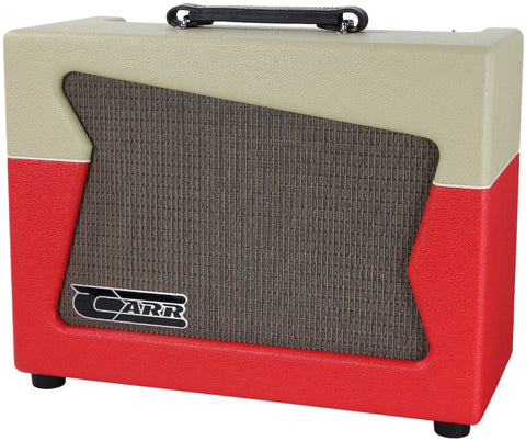 Carr Skylark 1x12 Combo Amp, Cream, Red - Humbucker Music