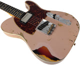 Fender Custom Shop Limited 1960 HS Tele Custom, Heavy Relic, Dirty Shell Pink over 3 Tone Sunburst