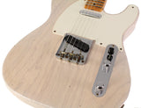 Fender Custom Shop 1955 Telecaster Journeyman Relic Guitar, Aged White Blonde - Humbucker Music