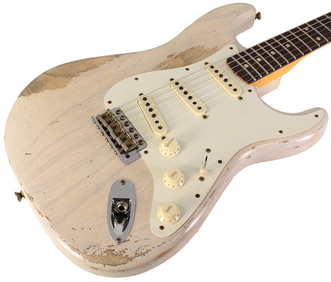 Fender Custom Shop 1959 Stratocaster Heavy Relic Guitar, Aged White Blonde