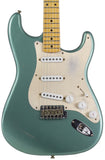 Fender Custom Shop Limited '55 Dual-Mag Strat Journeyman, Aged Sherwood Green Metallic - Humbucker Music