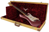 Fender Custom Shop Limited 59 Strat, Journeyman, Faded Aged Burgundy Mist Metallic - Humbucker Music