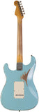Fender Custom Shop Limited 1963 Stratocaster, Heavy Relic, Faded Aged Daphne Blue - Humbucker Music
