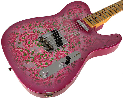 Fender Custom Shop Limited 1968 Pink Paisley Tele Relic - Humbucker Music