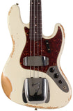 Fender Custom Shop 1961 Jazz Bass Heavy Relic, Aged Olympic White - Humbucker Music