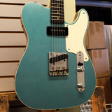 Fender Custom Shop LTD P90 Maho Telecaster, Journeyman Relic, Aged Teal Green Metallic