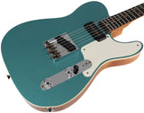 Fender Custom Shop LTD P90 Maho Telecaster, Journeyman Relic, Aged Teal Green Metallic
