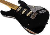 Fender Custom Shop Limited Roasted Poblano II Strat, Relic, Aged Black - Humbucker Music