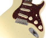 Fender Custom Shop Postmodern Strat Journeyman Relic W/ Cc Hardware, Aged Vintage White - Humbucker Music