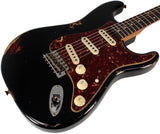 Fender Custom Shop Limited Roasted Poblano Strat, Heavy Relic, Aged Black over 3TS