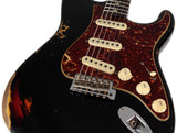 Fender Custom Shop Limited Roasted Poblano Strat, Heavy Relic, Aged Black over 3TS